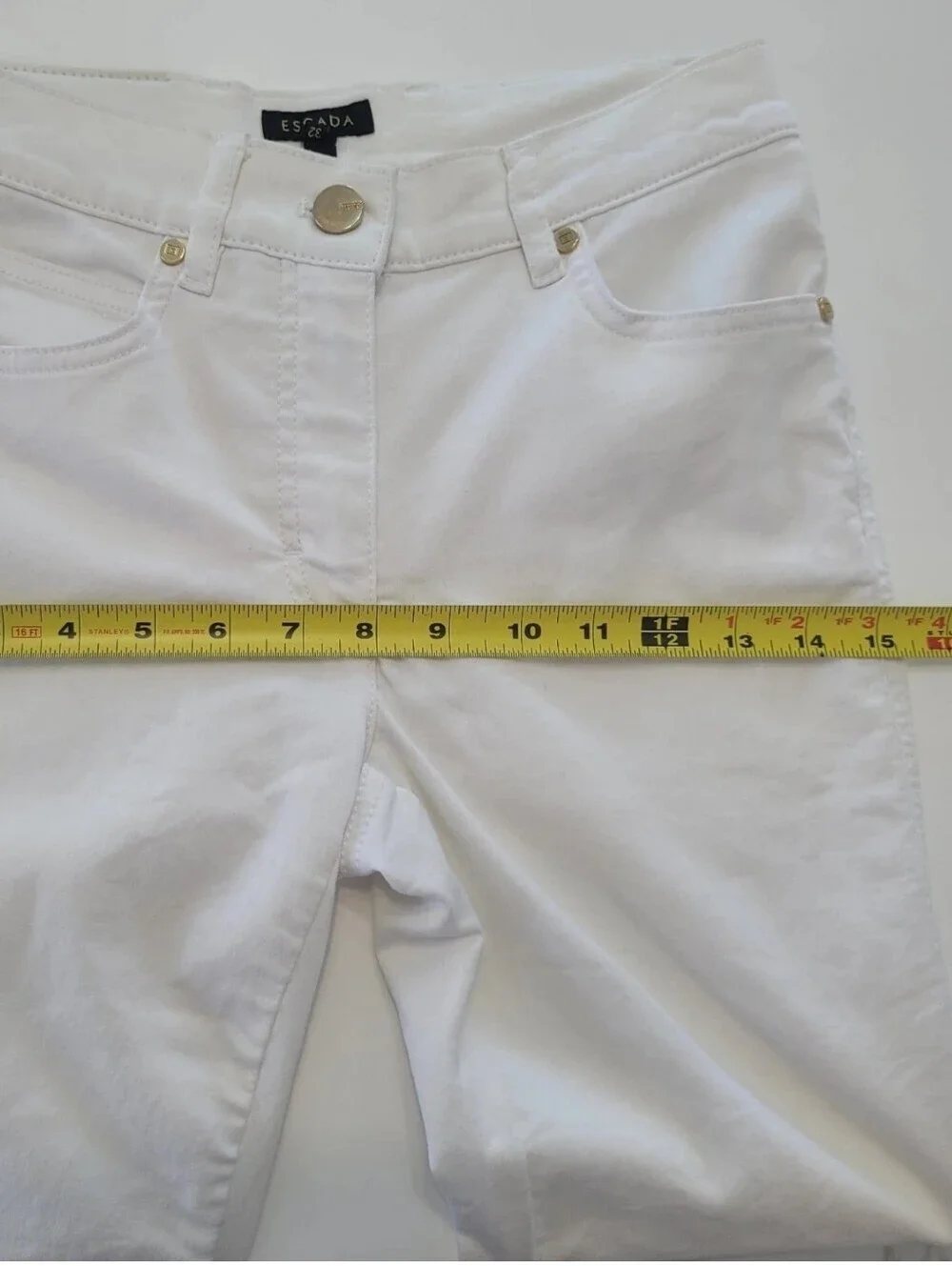 Escada Women's White Slim Jeans Size 32